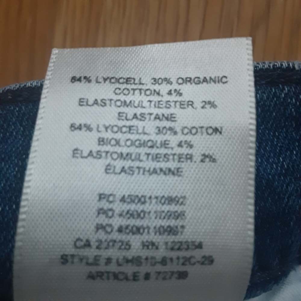 Aritzia Denim Forum Lola high rise skinny jeans,medium-light wash,27/30‎L - Picture 15 of 16